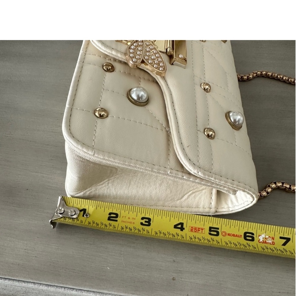 Luxury Designer inspired cross stitched shoulder bag